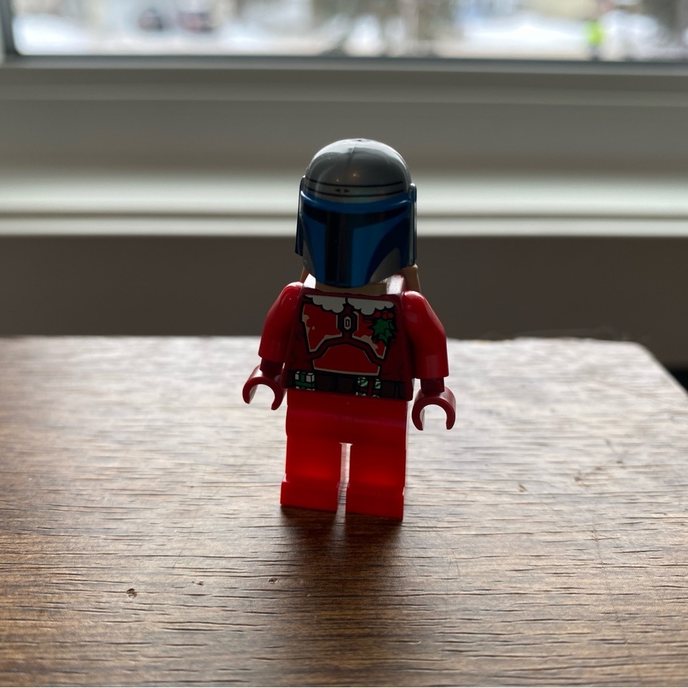 Star Wars Santa Jango Fett Red Torso Santa Claus Coat Backpack Dark Beige Figure
